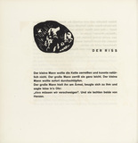 Vasily Kandinsky. Vignette next to "In Two" (Vignette bei "Der Riss") (headpiece, folio 32 verso) from Kl&auml;nge (Sounds). (1913)