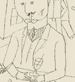 George Grosz. World of the Bourgeoisie (B&uuml;rgerliche Welt) from the book/portfolio Ecce Homo. (1918, published 1922-1923)