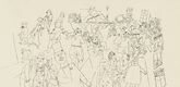 George Grosz. World of the Bourgeoisie (B&uuml;rgerliche Welt) from the book/portfolio Ecce Homo. (1918, published 1922-1923)