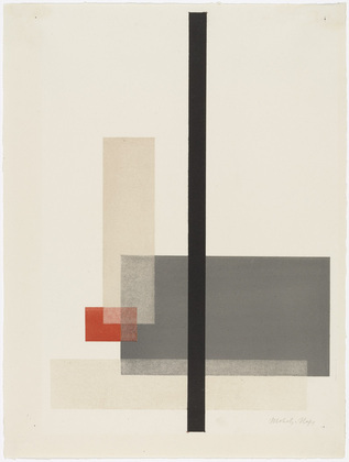 L&aacute;szl&oacute; Moholy-Nagy. Composition from Masters' Portfolio of the Staatliches Bauhaus (Meistermappe des Staatlichen Bauhauses). (1923)