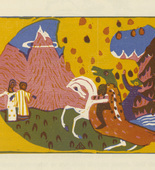 Vasily Kandinsky. Mountains (Berge) (plate, folio 35) from Kl&auml;nge (Sounds). (1913)