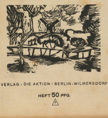 Georg Tappert, Herbert Anger, Raoul Hausmann, Conrad Felixm&uuml;ller, Ines Wetzel, Wilhelm Schuler. Die Aktion, vol. 7, no. 26. June 30, 1917