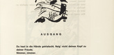 Vasily Kandinsky. Vignette next to "Exit" (Vignette bei "Ausgang") (headpiece, folio 36) from Kl&auml;nge (Sounds). (1913)