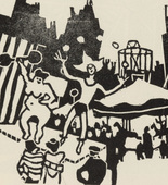 Richard Seewald. Annual Fair (Jahrmarkt) (plate, p. 25) from the periodical Die neue Kunst, no. 1 (July 25, 1913). 1913-1914
