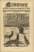 August Gaul. Concert at the Dardanelles (Konzert an den Dardanellen) (in-text plate, p. 211) from the periodical Kriegszeit. K&uuml;nstlerflugbl&auml;tter, vol. 1, no. 53 (15 Sept 1915). 1915