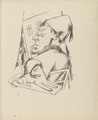 Max Beckmann. Bitterness (Verbitterung) (plate 3) from Stadtnacht (City Night). 1921