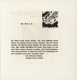 Vasily Kandinsky. Vignette next to "In the Woods" (Vignette bei "Im Wald") (headpiece, folio 38) from Kl&auml;nge (Sounds). (1913)