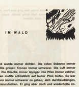 Vasily Kandinsky. Vignette next to "In the Woods" (Vignette bei "Im Wald") (headpiece, folio 38) from Kl&auml;nge (Sounds). (1913)