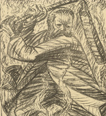 Ernst Barlach. The Thresher of Masuria (Der Drescher von Masuren) (plate, p. 212) from the periodical Kriegszeit. K&uuml;nstlerflugbl&auml;tter, vol. 1, no. 53 (15 Sept 1915). 1915
