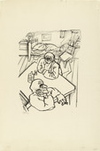 George Grosz. Two Men (Zwei M&auml;nner). (1915-1916), dated 1916