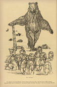 August Gaul. Farewell, Dear Uncle! (Adj&ouml;, Onkelchen) (plate, p. 214) from the periodical Kriegszeit. K&uuml;nstlerflugbl&auml;tter, vol. 1, no. 53 (15 Sept 1915). 1915