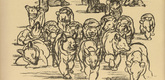 August Gaul. Farewell, Dear Uncle! (Adj&ouml;, Onkelchen) (plate, p. 214) from the periodical Kriegszeit. K&uuml;nstlerflugbl&auml;tter, vol. 1, no. 53 (15 Sept 1915). 1915