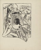 Max Beckmann. Furnished Room (M&ouml;bliert) (plate 5) from Stadtnacht (City Night). 1921