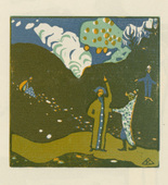 Vasily Kandinsky. Apple Tree (Apfelbaum) (plate, folio 39) from Kl&auml;nge (Sounds). (1913)