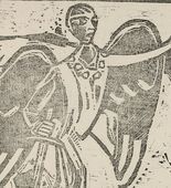 Christian Rohlfs. Expulsion from Paradise (large version) [Austreibung aus dem Paradies (gro&szlig;)]. (c. 1917)