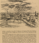 Waldemar R&ouml;sler. Brussels 1915 (Br&uuml;ssel 1915) (headpiece, p. 217) from the periodical Kriegszeit. K&uuml;nstlerflugbl&auml;tter, vol. 1, no. 54 (1 Oct 1915). 1915