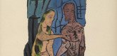 Oskar Kokoschka. M&ouml;rder, Hoffnung der Frauen (Murderer, Hope of Women). (1916, drawings executed 1910)