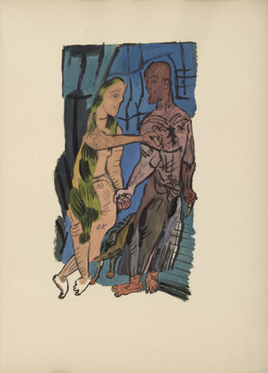 Oskar Kokoschka. M&ouml;rder, Hoffnung der Frauen (Murderer, Hope of Women). (1916, drawings executed 1910)