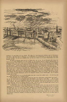Waldemar R&ouml;sler. Brussels 1915 (Br&uuml;ssel 1915) (headpiece, p. 217) from the periodical Kriegszeit. K&uuml;nstlerflugbl&auml;tter, vol. 1, no. 54 (1 Oct 1915). 1915
