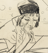 Erich Heckel. Head of a Girl (M&auml;dchenkopf). 1912