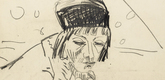 Erich Heckel. Head of a Girl (M&auml;dchenkopf). 1912
