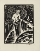 Hermann Keil. Contemplatio (plate, folio 11) from Rede an einen Dichter. 1922