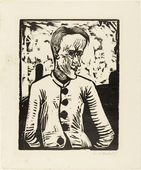 Erich Heckel. The Fool (Der Narr) from the portfolio New European Graphics, 5th Portfolio: German Artists, 1921 (Neue Europ&auml;ische Graphik, 5. Mappe: Deutsche K&uuml;nstler, 1921). 1917 (published 1923)