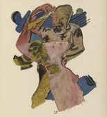 Oskar Kokoschka. Plate (folio 10) from M&ouml;rder, Hoffnung der Frauen (Murderer, Hope of Women). (1916)