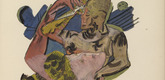 Oskar Kokoschka. Plate (folio 10) from M&ouml;rder, Hoffnung der Frauen (Murderer, Hope of Women). (1916)