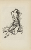 Willi Geiger. Untitled (The Tortured One) (plate, [p. 25]) from the periodical  Zeit-Echo. Ein Kriegs-Tagebuch der K&uuml;nstler, vol. 1, no. 3 (Oct 1914). 1914