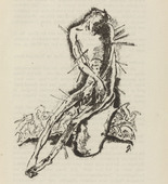 Willi Geiger. Untitled (The Tortured One) (plate, [p. 25]) from the periodical  Zeit-Echo. Ein Kriegs-Tagebuch der K&uuml;nstler, vol. 1, no. 3 (Oct 1914). 1914