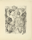 Max Beckmann. The Disillusioned I (Die Entt&auml;uschten I) from the portfolio Trip to Berlin 1922 (Berliner Reise 1922). 1922