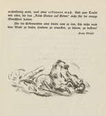 Werner Paul Schmidt. Untitled (Fallen Cavalryman) (tailpiece, p. 27) from the periodical  Zeit-Echo. Ein Kriegs-Tagebuch der K&uuml;nstler, vol. 1, no. 3 (Oct 1914). 1914