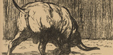 August Gaul. Cadorna Reports ... (Cadorna berichtet...) (plate, p. 222) from the periodical Kriegszeit. K&uuml;nstlerflugbl&auml;tter, vol. 1, no. 55 (15 Oct 1915). 1915