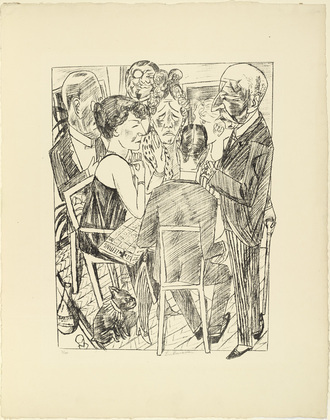 Max Beckmann. The Disillusioned I (Die Entt&auml;uschten I) from the portfolio Trip to Berlin 1922 (Berliner Reise 1922). 1922