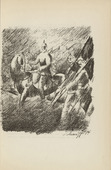 Edwin Scharff. Untitled (Advancing) (plate, [p. 29]) from the periodical  Zeit-Echo. Ein Kriegs-Tagebuch der K&uuml;nstler, vol. 1, no. 3 (Oct 1914). 1914-1917