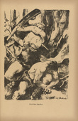 Willy Jaeckel. Serbian Destiny (Serbisches Schicksal) (plate, p. 225) from the periodical Kriegszeit. K&uuml;nstlerflugbl&auml;tter, vol. 1, no. 56 (1 Nov 1915). 1915