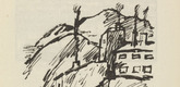 Ren&eacute; Beeh. Untitled (Dead in front of Landscape) (plate, [p. 35]) from the periodical  Zeit-Echo. Ein Kriegs-Tagebuch der K&uuml;nstler, vol. 1, no. 3 (Oct 1914). 1914