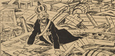 Carl Olof Petersen. Russian Hangover (Russischer Katzenjammer) (plate, p. 226) from the periodical Kriegszeit. K&uuml;nstlerflugbl&auml;tter, vol. 1, no. 56 (1 Nov 1915). 1915