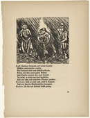Ernst Barlach. Group of Three Figures: Bass, Soprano, Tenor (Gruppe aus drei Figuren: Ba&szlig;, Diskant, Tenor)   (in-text plate, page 19) from Der Findling (The Foundling). 1922 (executed 1921)