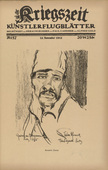 unknown. Ill Tartar (Kranker Tatar) (in-text plate, p. 227) from the periodical Kriegszeit. K&uuml;nstlerflugbl&auml;tter, vol. 1, no. 57 (15 Nov 1915). 1915