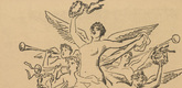 Wilhelm Tr&uuml;bner. Heroes, Accept the Wreath! (Nehmt, Helden, hin den Kranz) (in-text plate, p. 20) from the periodical Kriegszeit. K&uuml;nstlerflugbl&auml;tter, vol. 1, no. 5 (30 Sept 1914). 1914