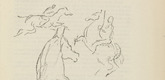 Friedrich Feigl. Untitled (Cavalryman) (plate, [p. 43]) from the periodical  Zeit-Echo. Ein Kriegs-Tagebuch der K&uuml;nstler, vol. 1, no. 4 (Nov 1914). 1914