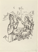 Oskar Kokoschka. The Apple of Eve (Der Apfel der Eva) (plate 6) from The Bound Columbus (Der gefesselte Columbus). 1916 (executed 1913)