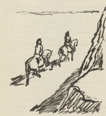 Ren&eacute; Beeh. Untitled (Two Cavalrymen Riding) (plate, [p. 47]) from the periodical  Zeit-Echo. Ein Kriegs-Tagebuch der K&uuml;nstler, vol. 1, no. 4 (Nov 1914). 1914