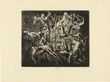 Otto Dix. Dance of Death 1917 (Dead Man Heights) [Totentanz anno 17 (H&ouml;he Toter Mann)] from The War (Der Krieg). (1924)