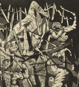 Otto Dix. Dance of Death 1917 (Dead Man Heights) [Totentanz anno 17 (H&ouml;he Toter Mann)] from The War (Der Krieg). (1924)