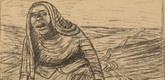 Ernst Barlach. Serbian Elegy (Serbische Elegie) (plate, p. 229) from the periodical Kriegszeit. K&uuml;nstlerflugbl&auml;tter, vol. 1, no. 57 (15 Nov 1915). 1915