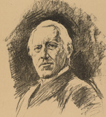 Max Liebermann. Ulrich v. Wilamowitz-M&ouml;llendorff (in-text plate, p. 231) from the periodical Kriegszeit. K&uuml;nstlerflugbl&auml;tter, vol. 1, no. 58 (Dec 1915). 1915