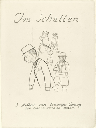George Grosz. In the Shadows (Im Schatten). 1921